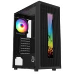Gabinete Raptor Vortex TG Mid-Tower RGB Back Fan x1 + Led Front w/button control