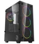 Gabinete Raptor Sentinel TG Mid-Tower RGB Fan x4 w/button control