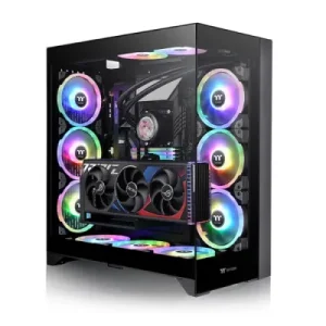 Gabinete gamer full tower con iluminación ARGB