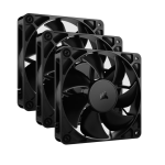 Fan Cooler Corsair RS120 120mm PWM 25mm Fan Black Pack x3