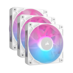 Fan Cooler Corsair iCUE LINK RX120 RGB 120mm White Pack x3
