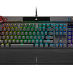 Teclado Corsair K100 RGB Mecanico Switch Corsair OPX Black
