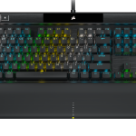 Teclado Corsair K100 RGB Mecanico Switch Cherry MX Black