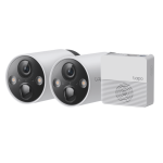 TAPO C420S2 Sistema 2 Camaras IP a Bateria Ext Day/Night + HUB