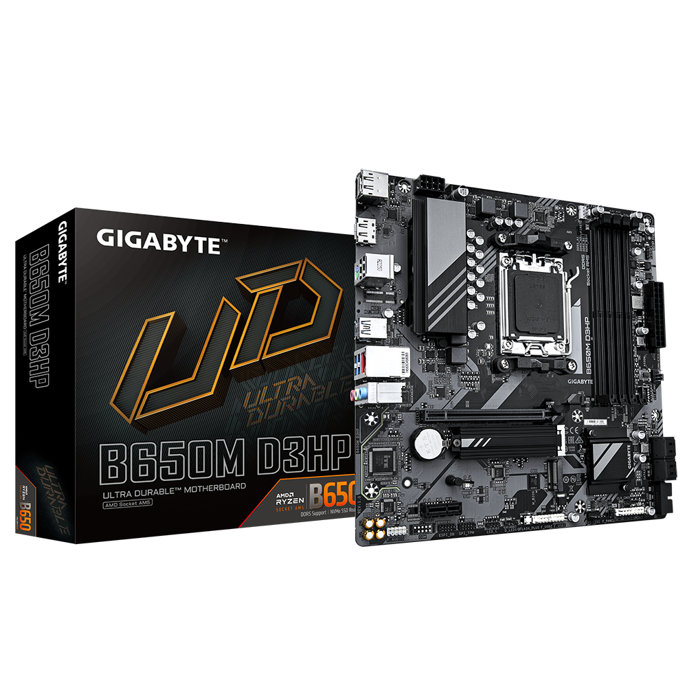 000000000041676848621B650M-D3HP-01 MotherBoard Gigabyte B650M D3HP DDR5 AM5 - Image 1