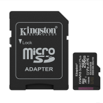 MicroSD KINGSTON 256GB c/Adap Gen3 150MB/s Canvas Plus CL10