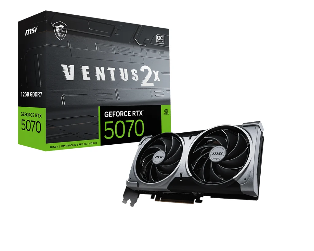 0000000000417192989710417192-1 VGA MSI GeForce RTX 5070 VENTUS 2X OC 12G - Image 1